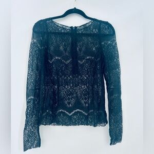 Joe's Jeans Black Lace Blouse
